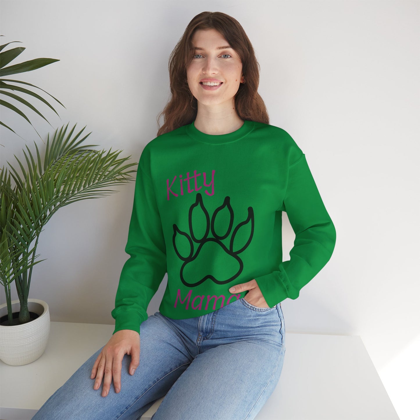 Kitty Mama Crewneck Sweatshirt