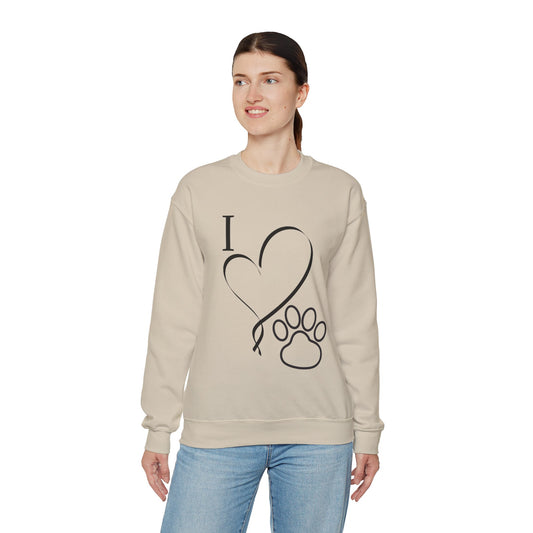 I Love My Pet Crewneck Sweatshirt