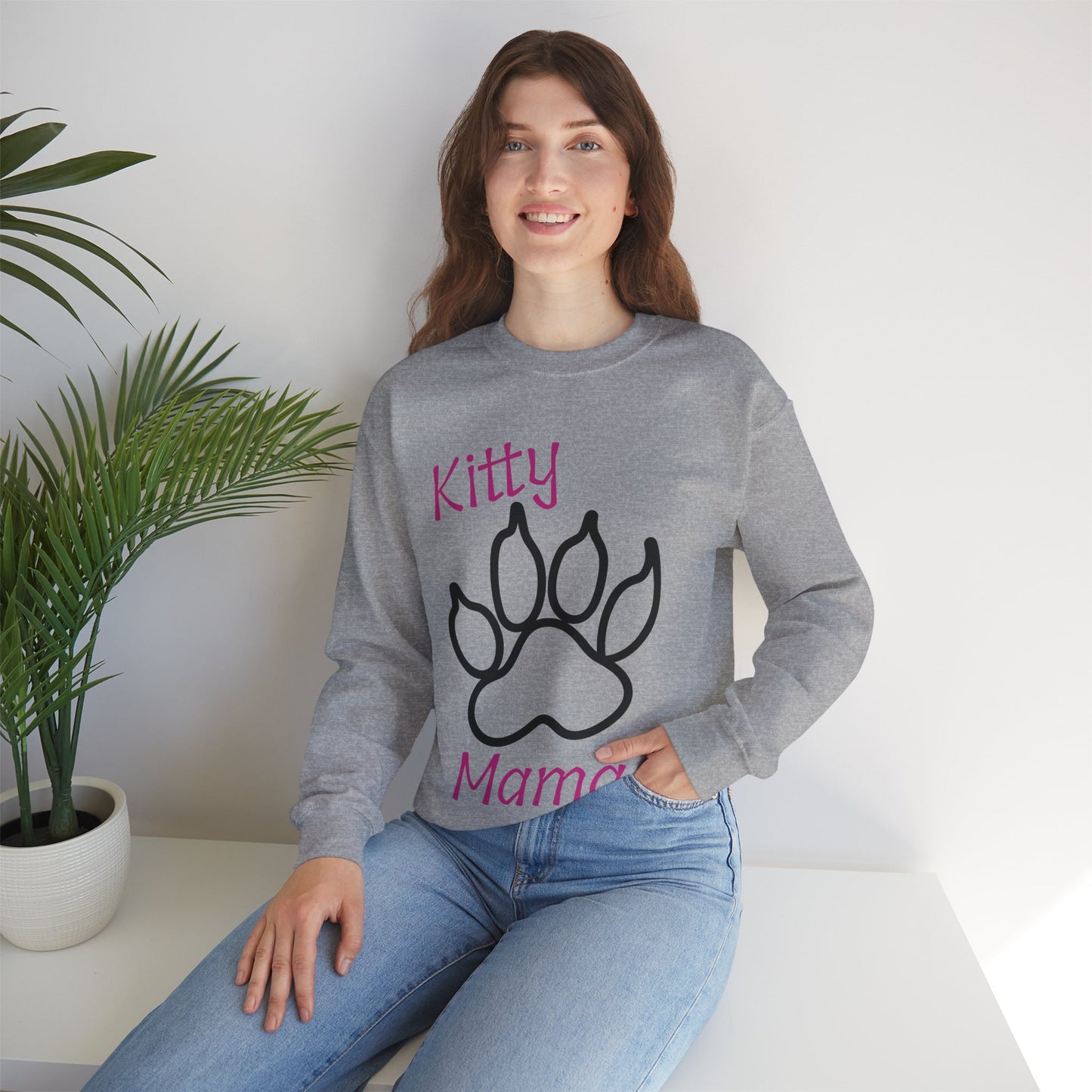 Kitty Mama Crewneck Sweatshirt