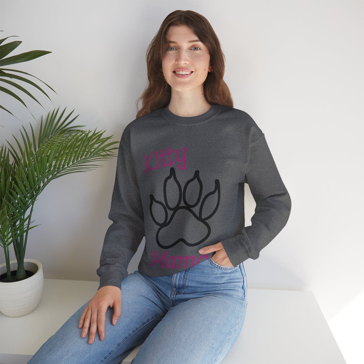 Kitty Mama Crewneck Sweatshirt