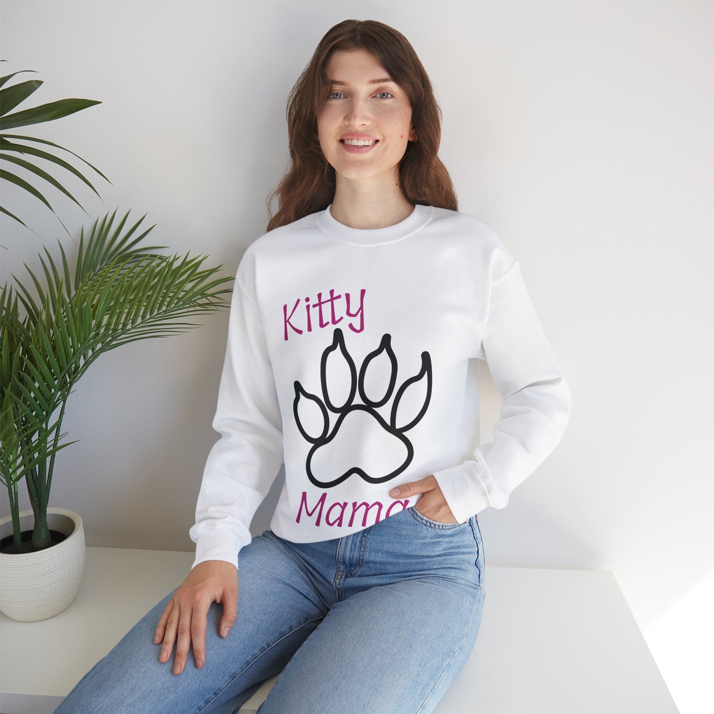 Kitty Mama Crewneck Sweatshirt